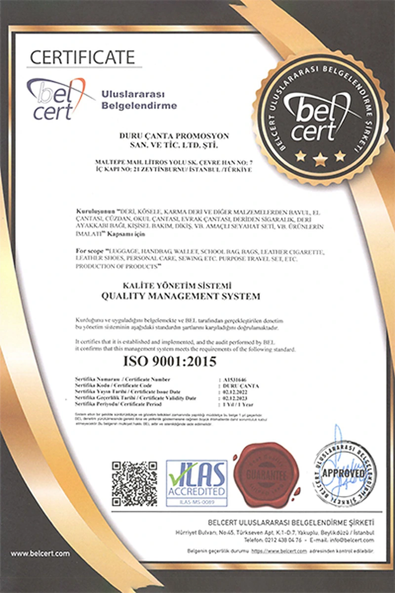 ISO 9001:2015 · Système de management de la qualité