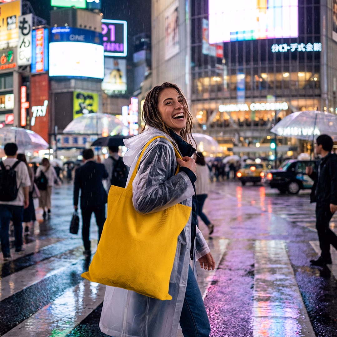Raw Cotton Tote Bag DH12 - Bez Çanta 5/11