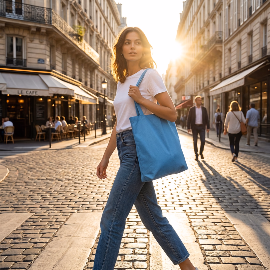 Raw Cotton Tote Bag DH17 - Bez Çanta 4/10
